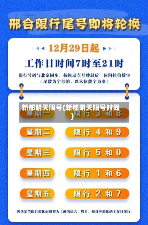 新都明天限号(新都明天限号时间)