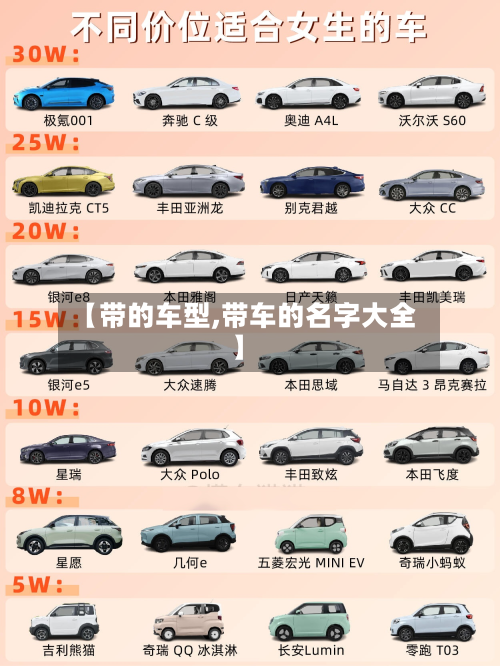 【带的车型,带车的名字大全】