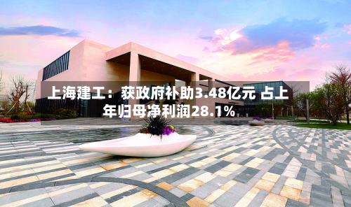 上海建工：获政府补助3.48亿元 占上年归母净利润28.1%-第2张图片