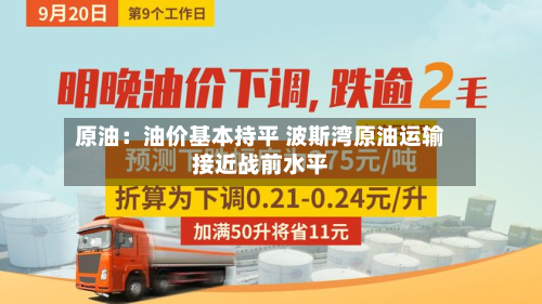原油：油价基本持平 波斯湾原油运输接近战前水平-第1张图片