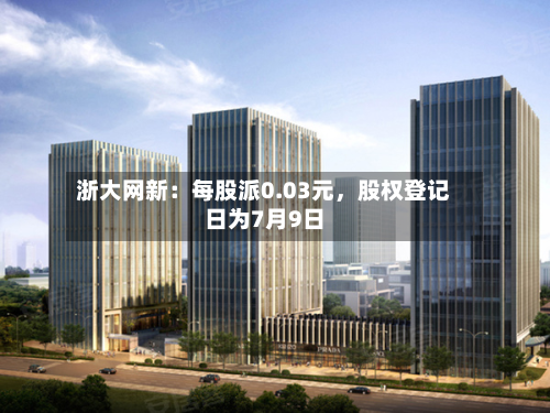 浙大网新：每股派0.03元	，股权登记日为7月9日-第3张图片