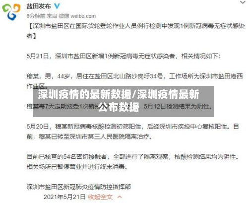 深圳疫情的最新数据/深圳疫情最新公布数据-第2张图片