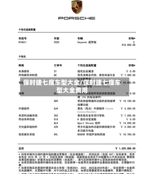 保时捷七座车型大全/保时捷七座车型大全费用-第3张图片