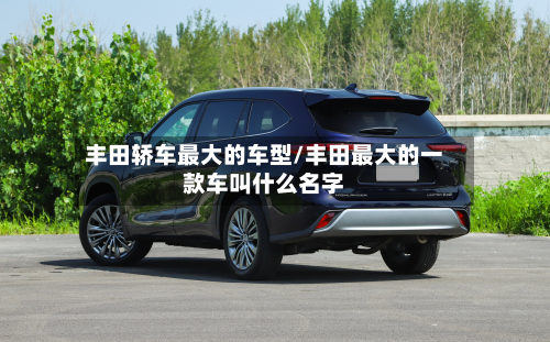 丰田轿车最大的车型/丰田最大的一款车叫什么名字-第2张图片